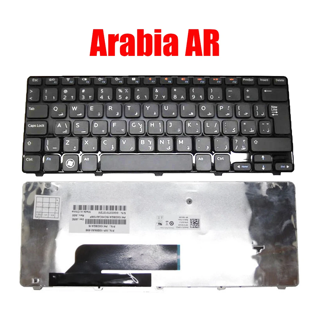 

Arabia AR Keyboard For DELL For Inspiron M101Z M102Z 11Z 1120 1121 1122 M102Z 10Z 1120 002FJ1 02FJ1 MP-10B56A0-698 PK130DB2A15