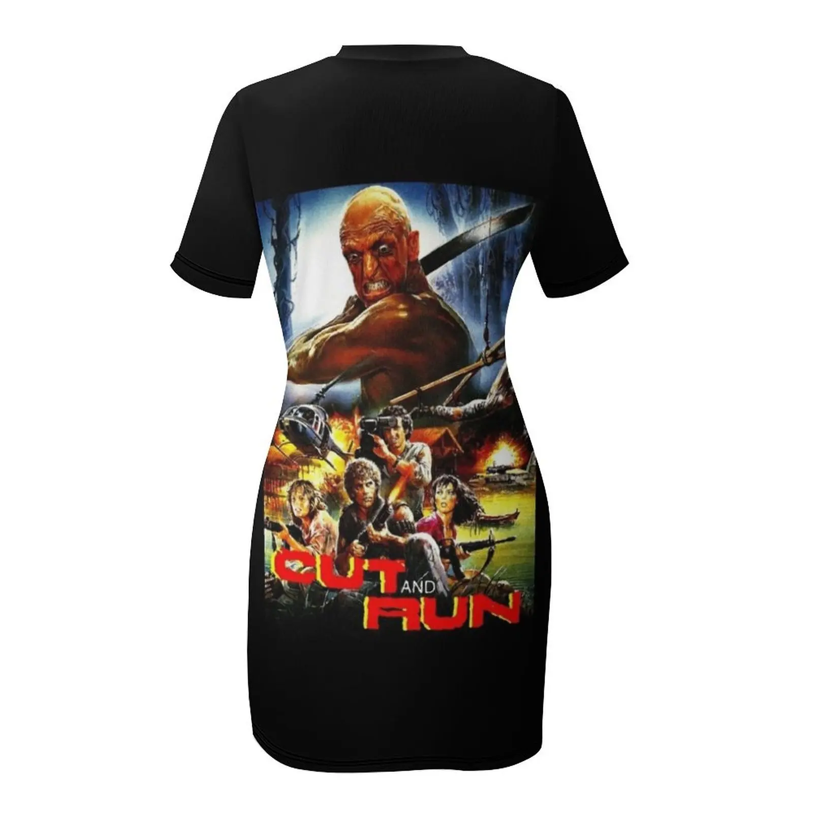 Cut and Run Movie Poster Short Sleeved Dress dresses for women Women's long dress