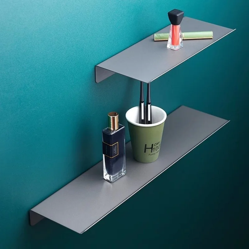 

Grey Bathroom Storage Holder Chrome Bathroom Shelf Wall-mounted Bathroom Organizer Holder Bathroom Corner Shelf Stainless Steel