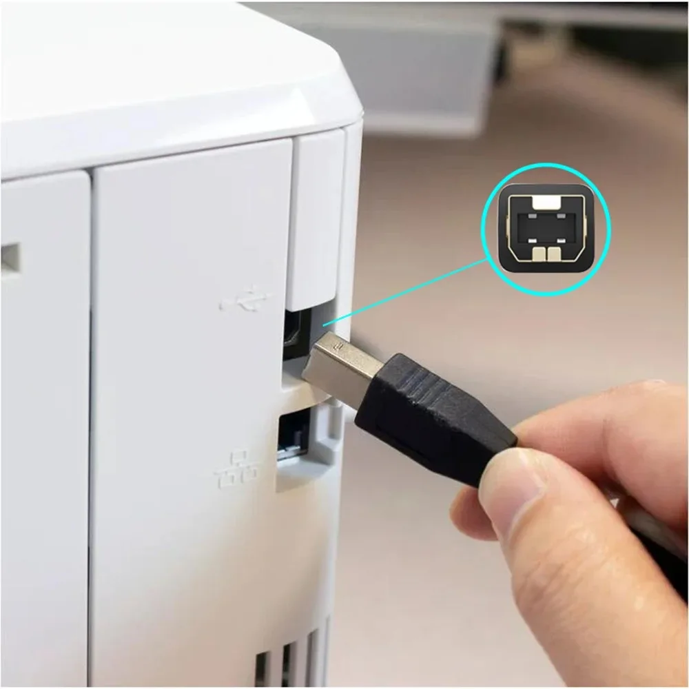 2.0 USB high-speed printer cable 1m 1.5m 2m 3m 5m Scanner cable Type A Revolution Type B high-speed cable for HP printers