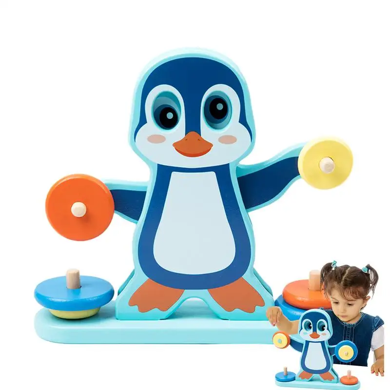 Balance Math Game Wooden Balance Toy Cute Penguin Math Balance Game Math Balance Game Stem Counting Sorting Game Educational