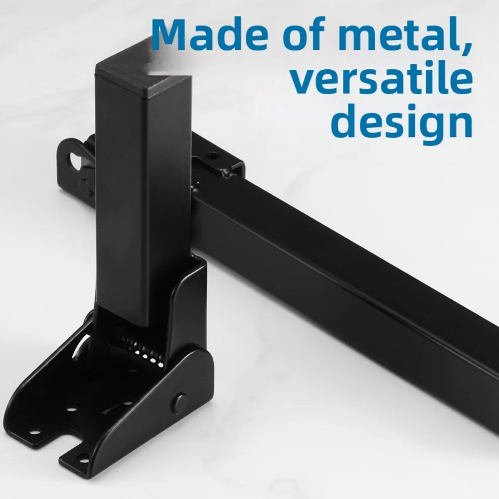 Iron Legs Furniture Legs Coffee Tables Spring Hinges Sturdy Construction Compact Folding Easy Installation For Tables For Beds