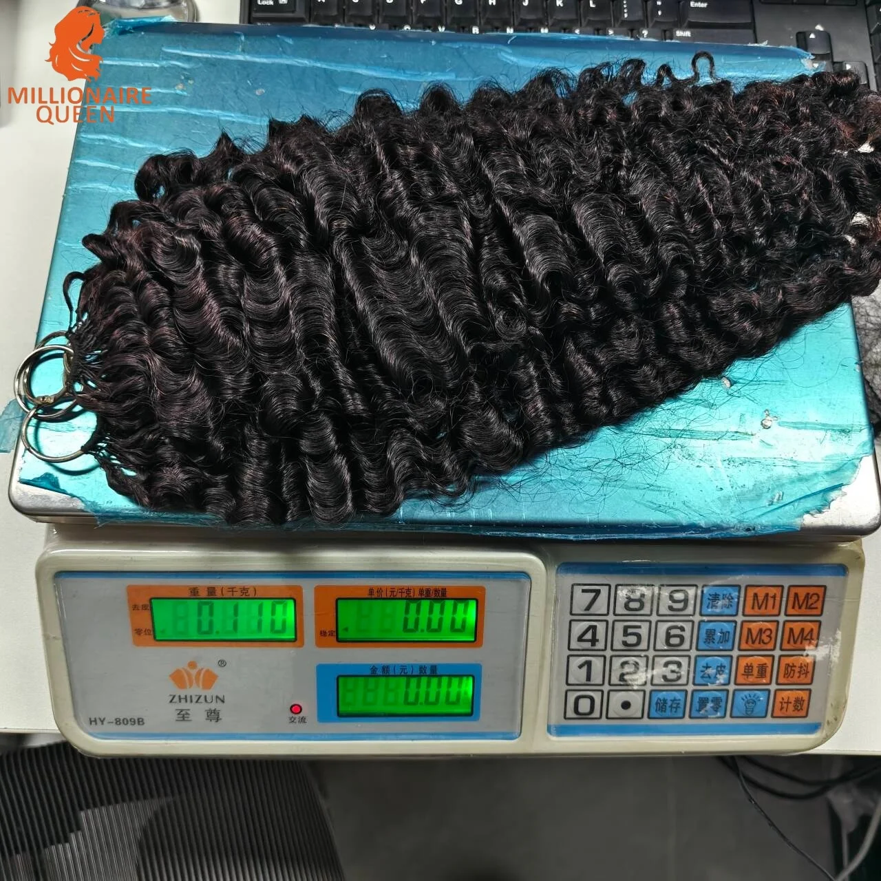 15A موجة عميقة Knotless قبل فصل الكروشيه وصلات شعر ريشة وصلات شعر خط 100% شعر الإنسان المليونير الملكة