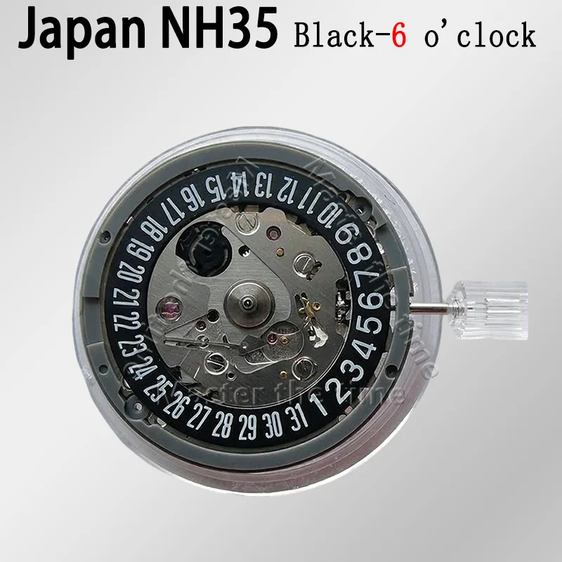 movimento-meccanico-automatico-giapponese-nh35-24-rubini-mod-orologio-accessori-movimento-sostituzione-nh35a-calendario-nero-date-at-9-00