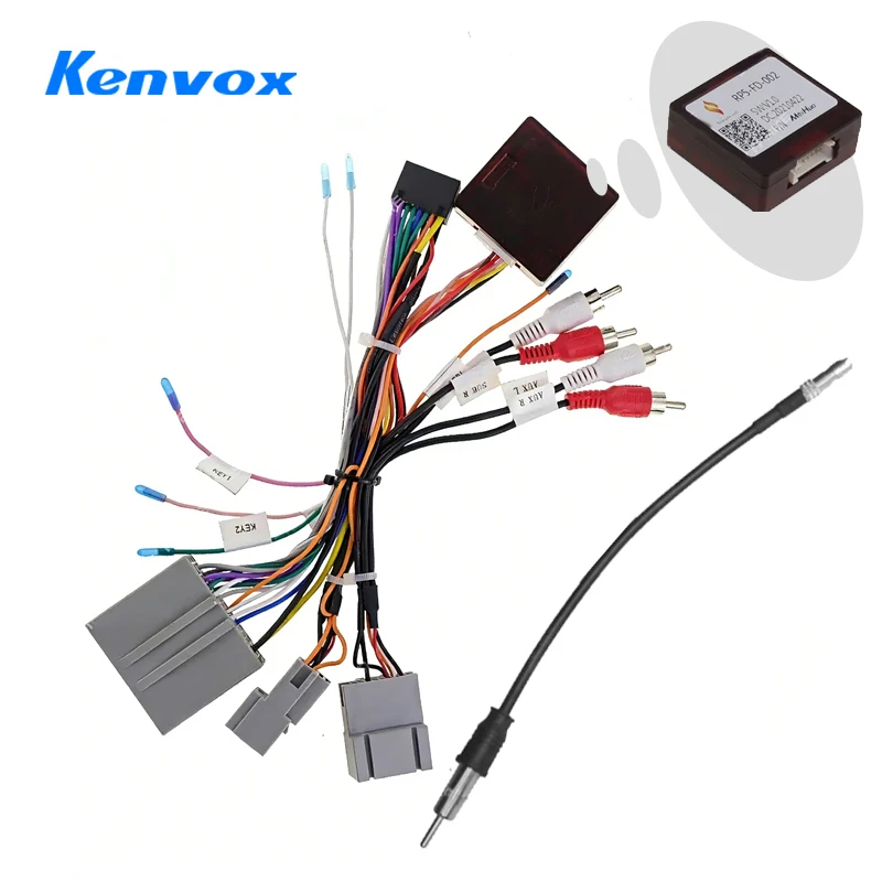 

Android автомобильный радиоприемник Canbus Box декодер для Chevrolet Blazer Ford F150 Explorer Escape 16-контактный жгут проводов разъем кабель питания