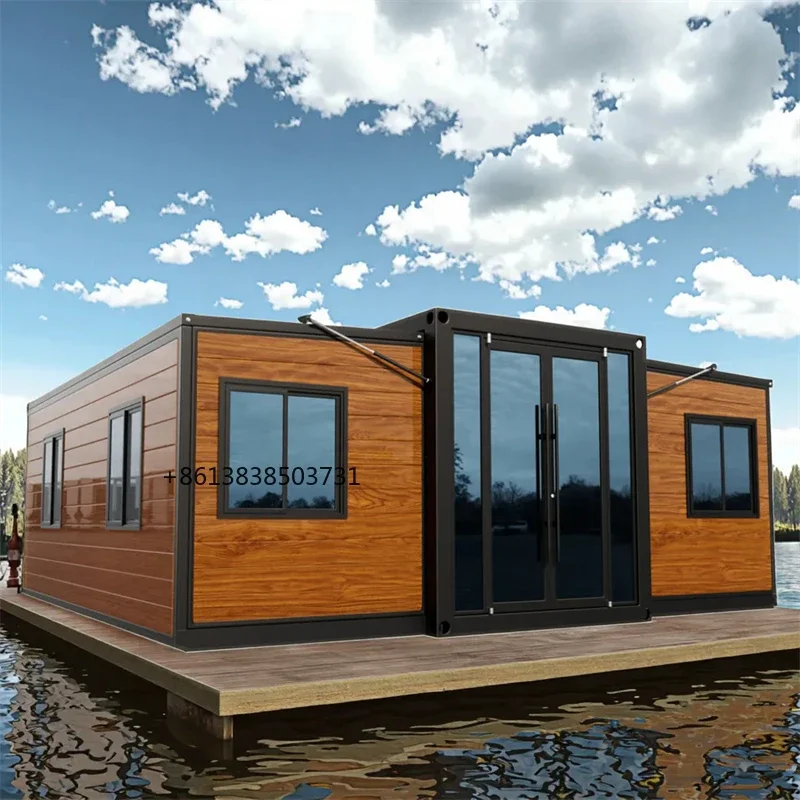 Container Prefab House 20Ft 40Ft Tiny Home Expandable Container House Office Cabins Portable 2 3 Bedrooms With Bathroom Italy