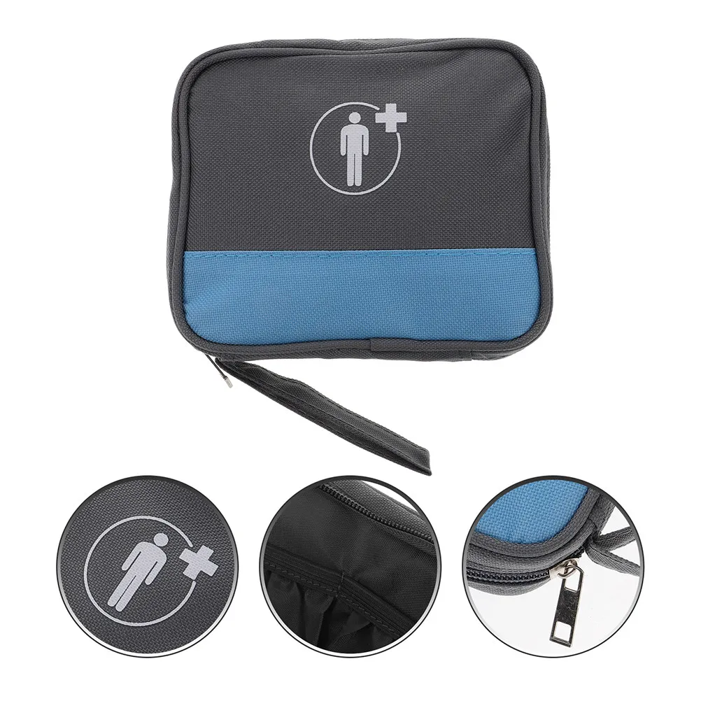 2Pcs Portable Organizer Bag Emergency First Aid Kit Waterproof Travel Medicine Storage Large Capacity Multilayer Aid