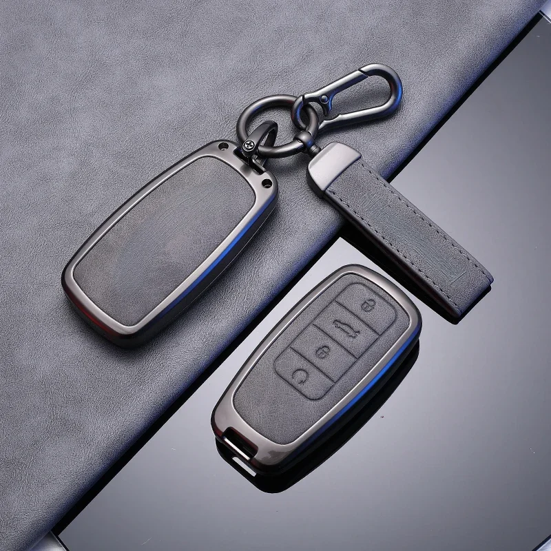 

Car Key Protection Cover Suitable for Chery TIGGO7 TIGGO8 TIGGO9 Arrizo 8 5 Zinc Alloy + Leather Car Remote Key Case Cover