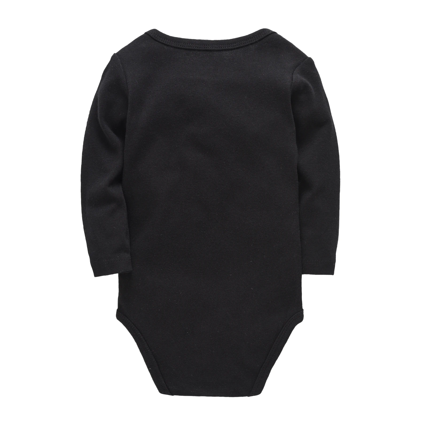 Honeyzone 3 قطعة ملابس الطفل الصبي الأسود مجموعات طويلة الأكمام ارتداءها القطن لينة حللا الملابس الداخلية الوليد المتسكعون الرضع الزي