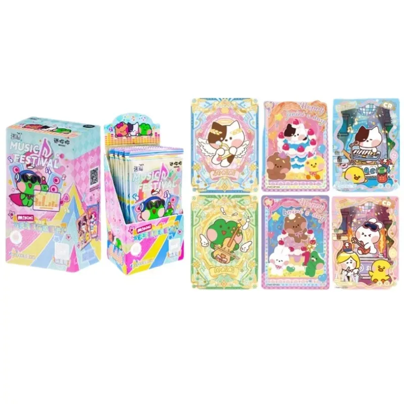 KAYOU LINE FRIENDS Minini Cards Cute Party SP BP CR Kawaii Fun Special Package Music Festival Collection Card Girl Toys Gifts