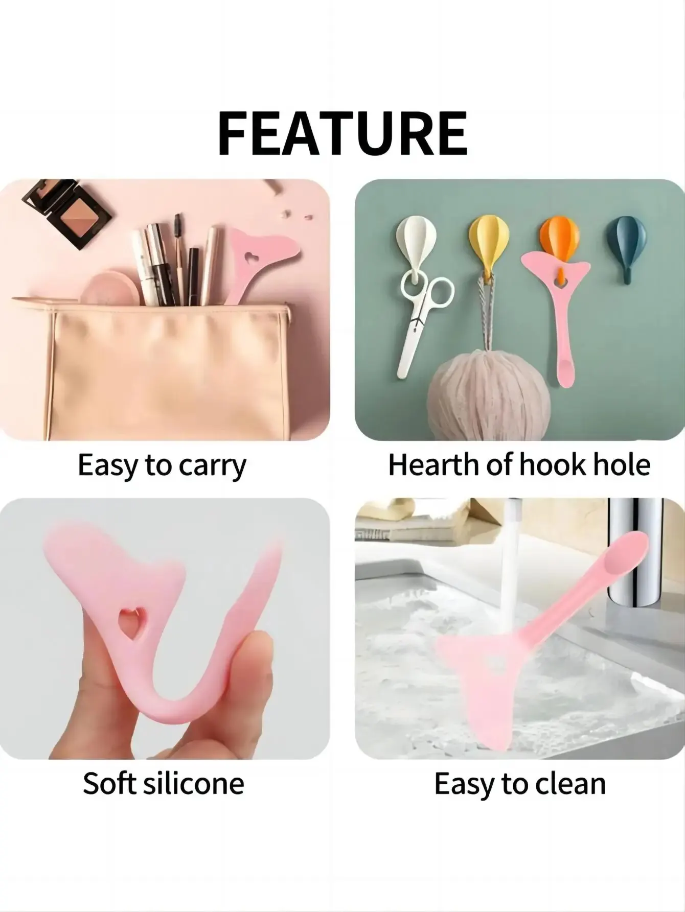 متعددة الوظائف كحل الاستنسل الجناح نصائح سيليكون كحل المعونة Marscara رسم أحمر الشفاه يرتدي المعونة أدوات ماكياج قابلة لإعادة الاستخدام #5