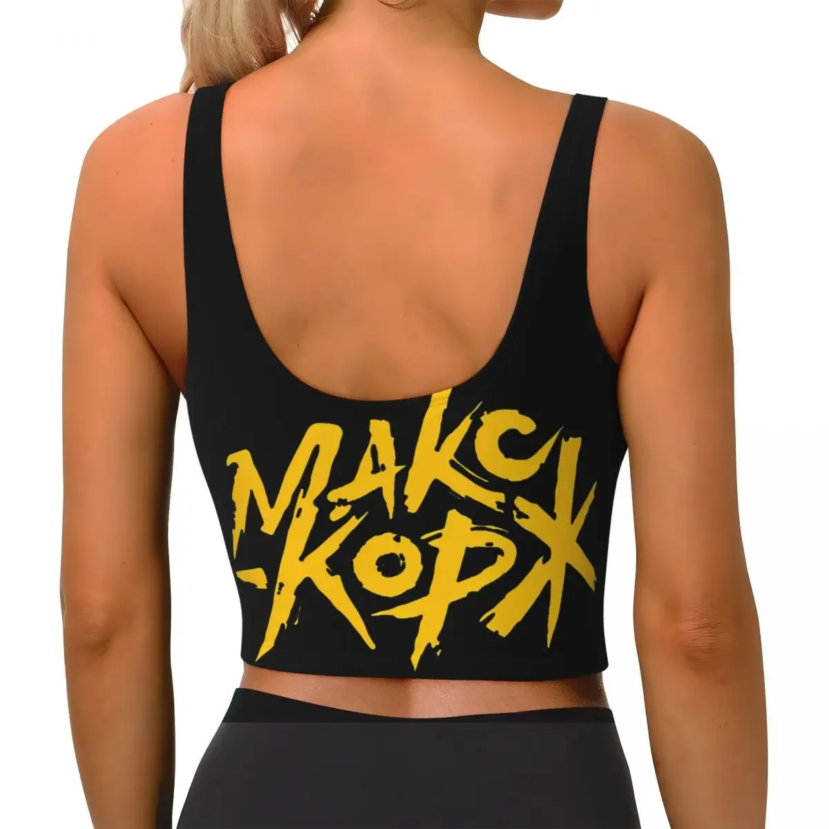 Custom Max Korzh Fan Makc Kop Women Sports Bras High Impact Vest Gym Workout Yoga Crop Tank Tops