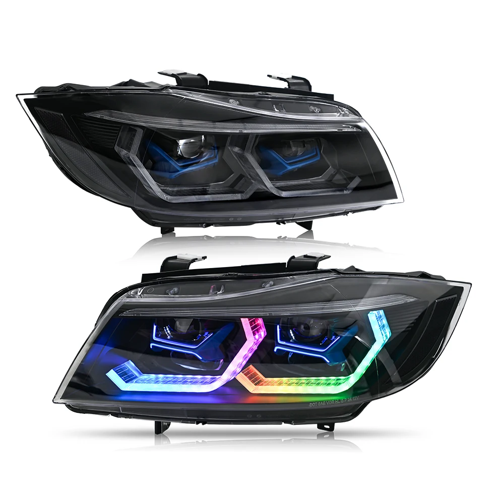 Pair Projector Lens HID Xenon Headlight Assembly For BMW 3 Series E90 E91 wagon 2005 2006 2007 2008 2009 2010 2011 2012