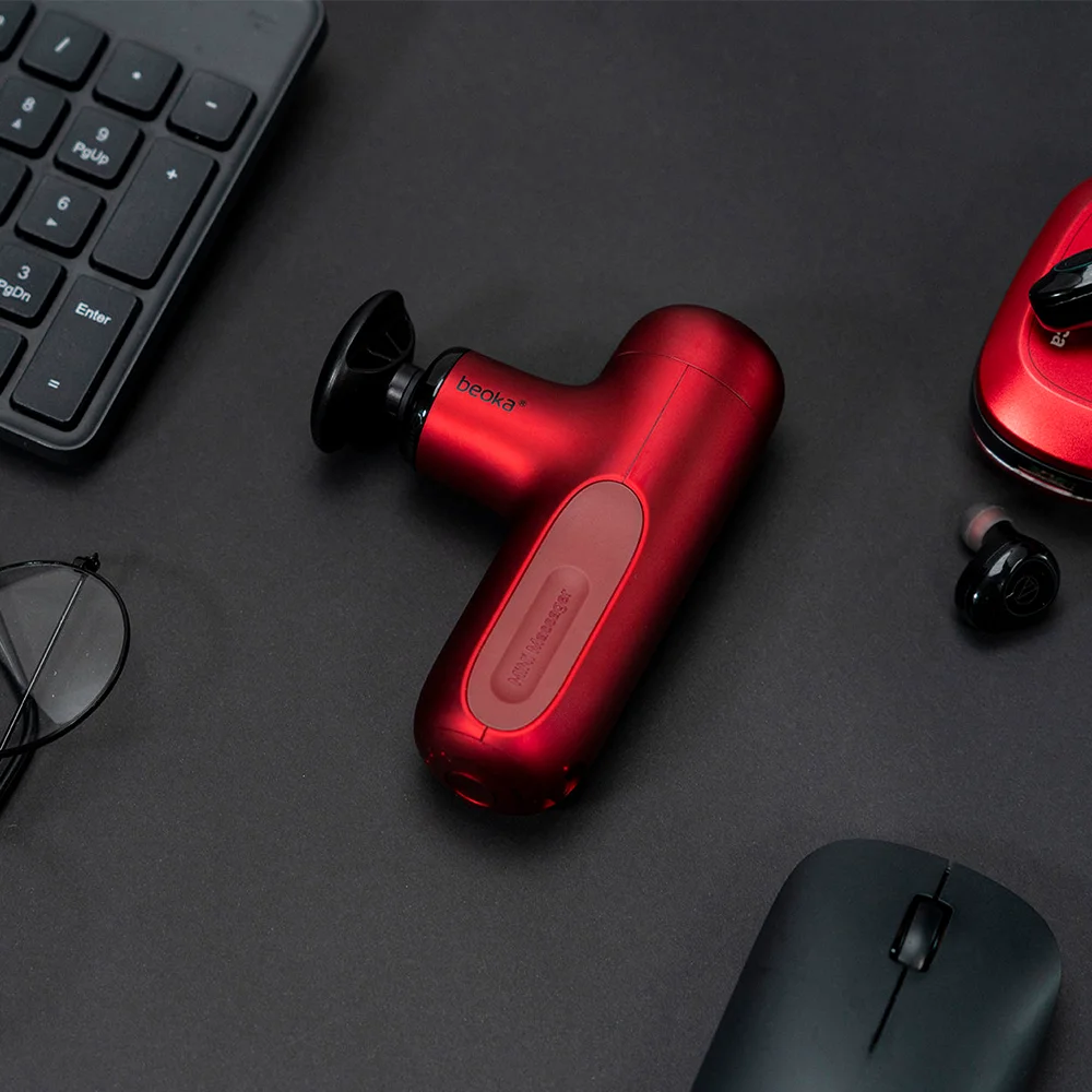 Beoka 2025 Professional Deep Tissue Fascia Heated Cooled Body Facial Muscle Massage Vibrating Deep Percussion Massage