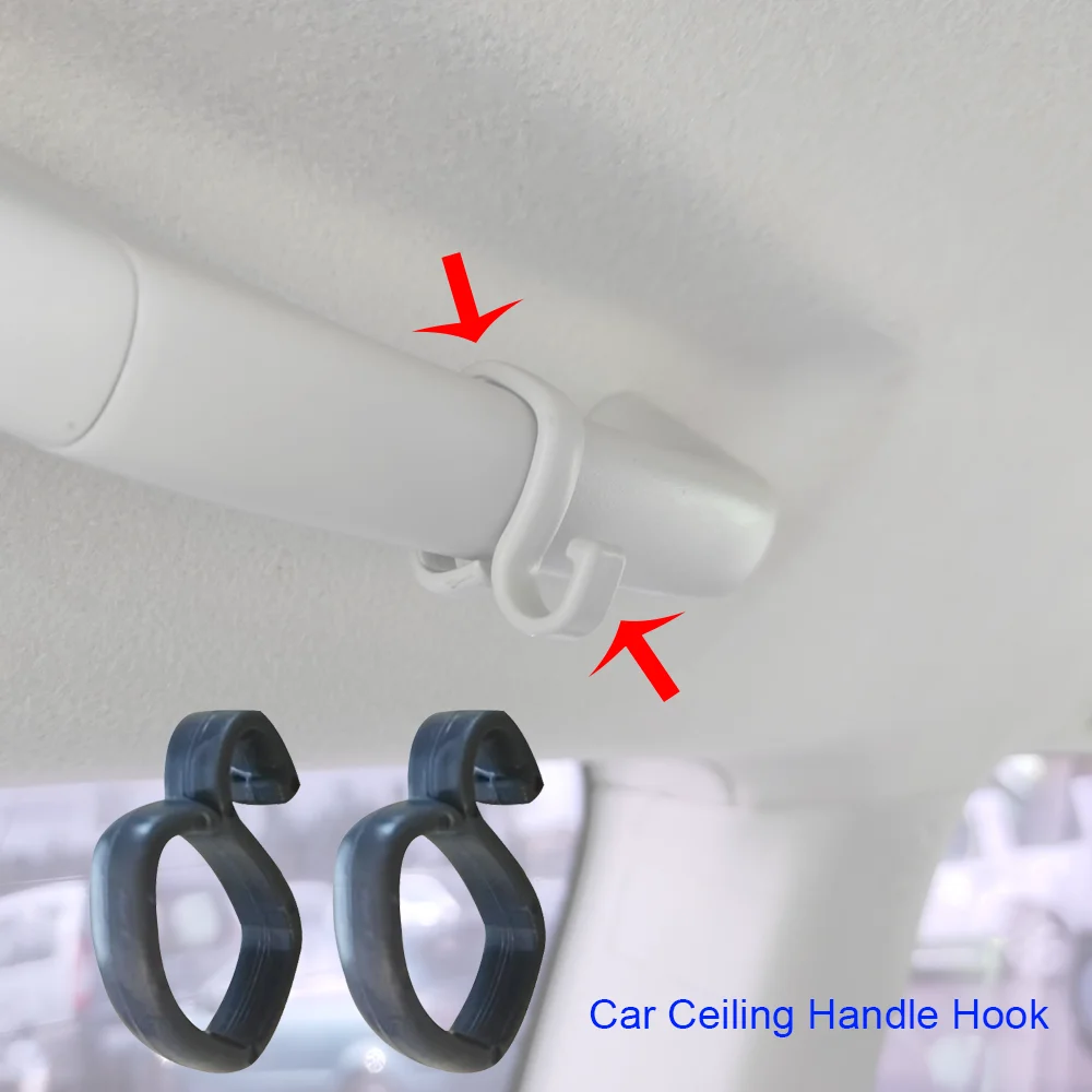 2x NEW Car Interior Ceiling Handle Hook Clothes Hooks For Toyota Land Cruiser Prado J120 J150 Lexus GX 470 400 / 460 2002-2023