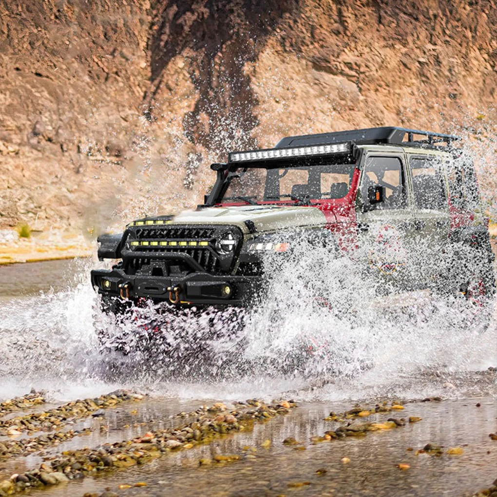 MK07 1/7 coche teledirigido de escalada todoterreno grande cepillado/modelo sin escobillas coche teledirigido cambio de dos velocidades bloqueo diferencial vehículo eléctrico teledirigido de juguete