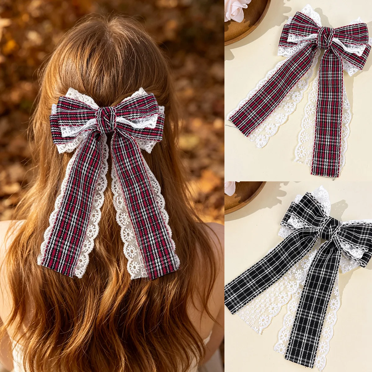 20-pezzi-confezione-fermagli-per-capelli-con-fiocco-in-pizzo-a-quadri-lunghi-59-pollici-per-donne-e-ragazze-ideali-per-coda-di-cavallo-accessori-per-capelli-alla-moda