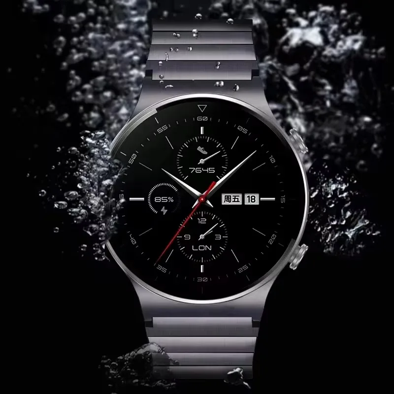 Pulseira de metal de 22mm para garmin forerunner 570 47mm/970 pulseira de aço inoxidável para amazfit equilíbrio/bip huawei watch GT4-5 pro 46mm