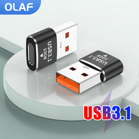 Olaf USB 3.1 To Type C OTG Charger Adapter Connector Type-C to USB Male To Type-c Adapter Converter for PC MacBook Car USB ipad