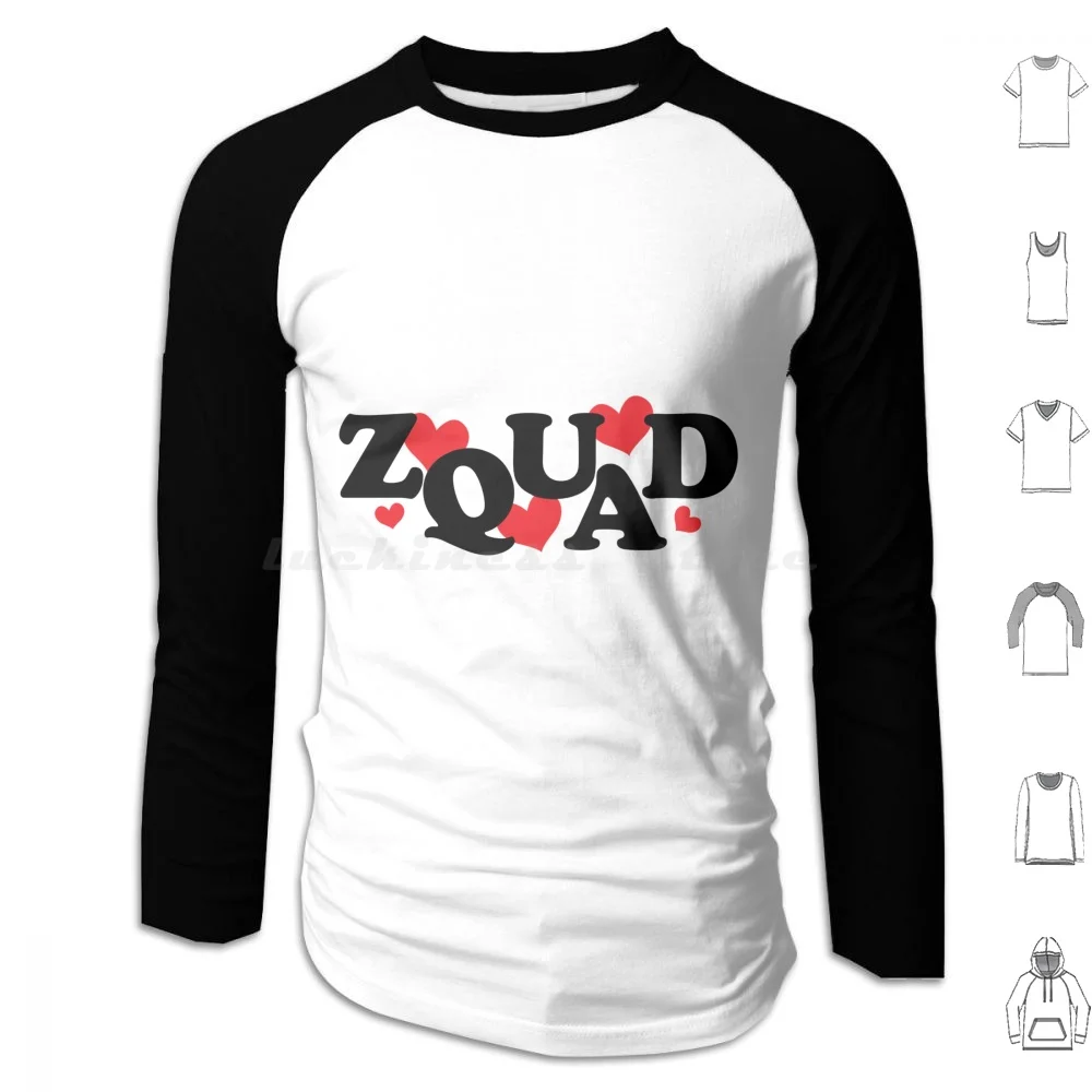 Zquad Logo 6 Black-Zayn Hoodie cotton Long Sleeve Zayn Zayn Malik Zquad Icarus Falls Nobodyislistening Nobody Is