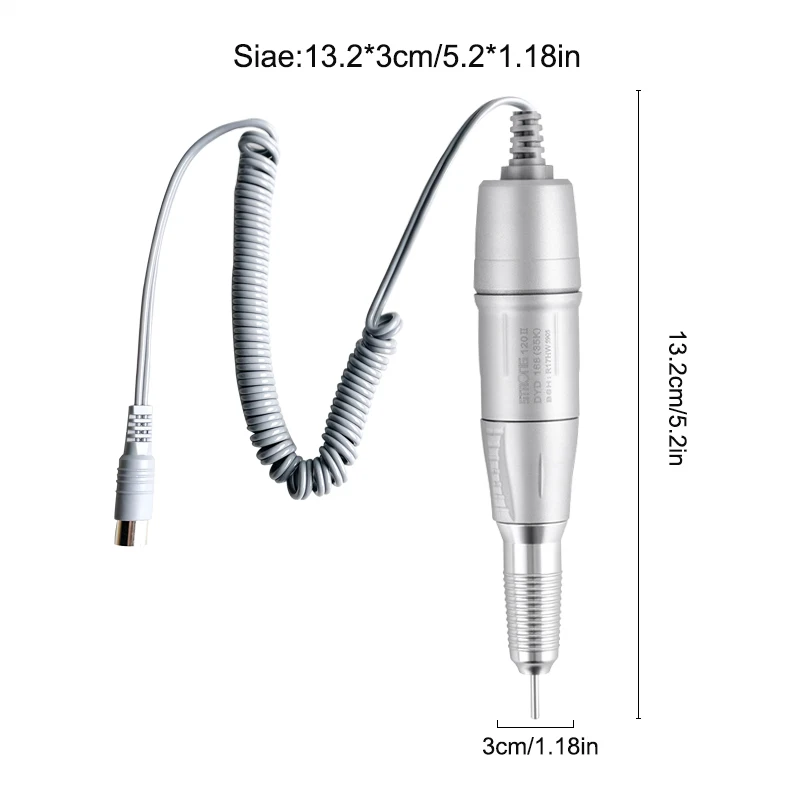 Punho elétrico da máquina da broca do prego, ferramenta do manicure, Handpiece para FORTE 210, 90 Marathon, H37L1, 35000RPM