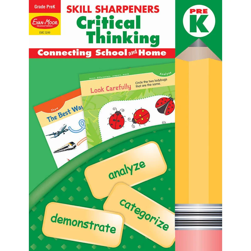 

SKILL SHARPENERS Critical Thinking Grade PreK EvanMoor EvanMoor 9781629383477 Book