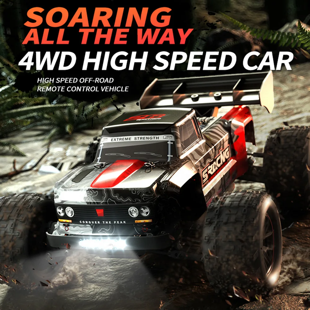 Q146 1:16 50KM/H 4WD RC Car With LED Remote Control Cars High Speed Drift Monster Truck for Kids VS Racing Vehicle Drift Toys