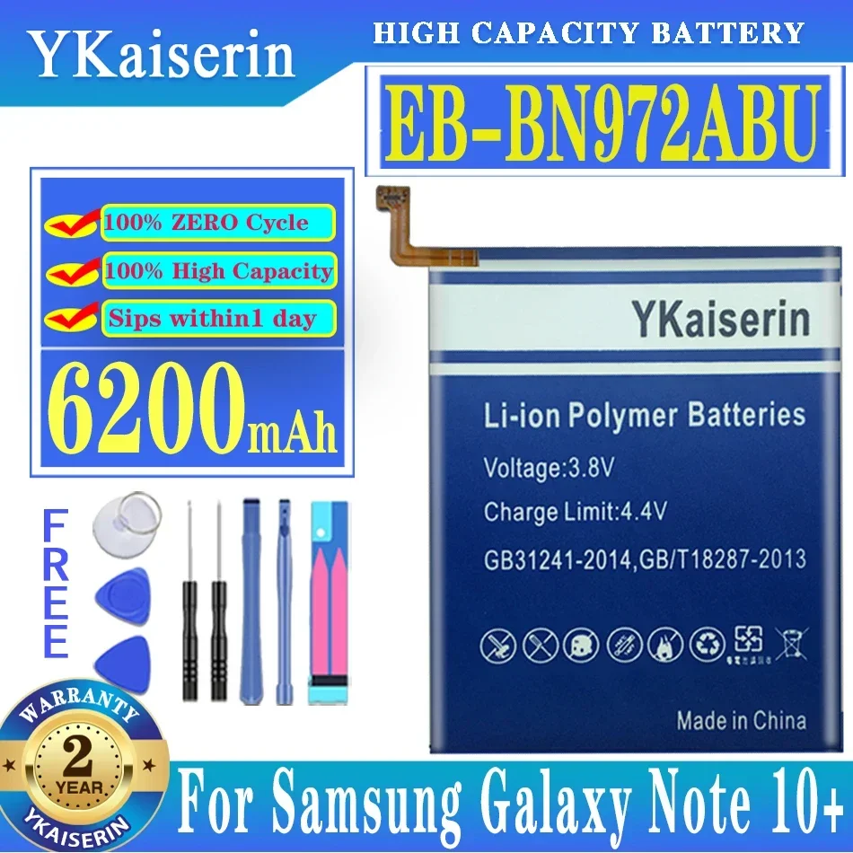 

Аккумулятор EB-BN972ABU 6200 мАч для Samsung Galaxy Note 10 Plus 10+ SM-N975F SM-N975DS Batteria