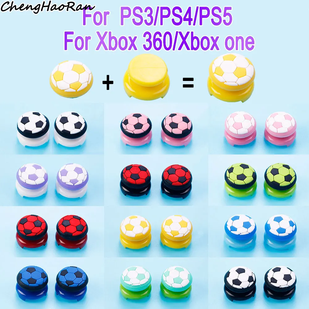 2PCS For PS3 PS4 PS5 Controller lengthening Extended Button Silicone Cap For Xbox One/One 360 Non-Slip Protective Parts