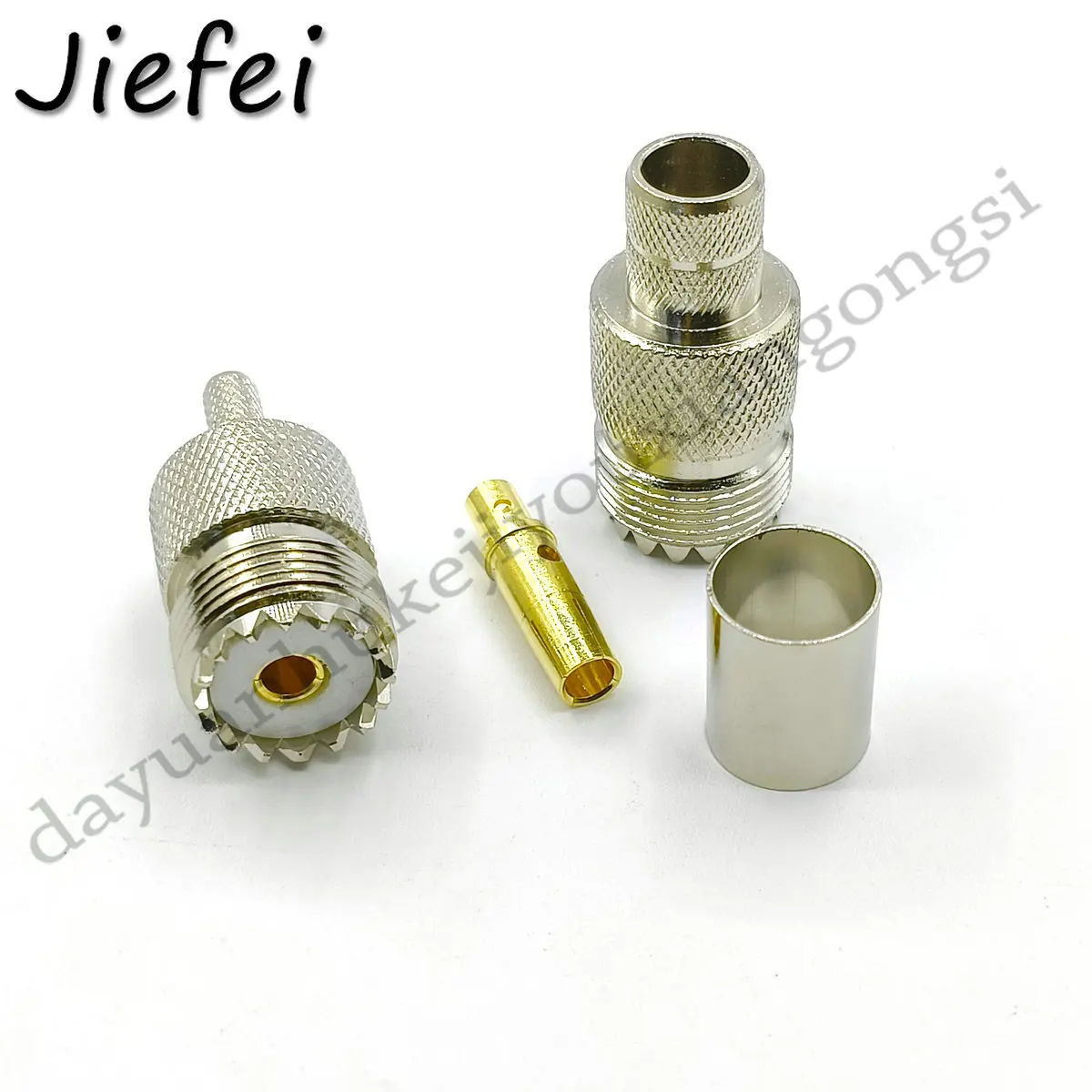 Imagem -02 - Friso de Janela de Latão para Janela Fêmea Uhf So239 Rg58 Rg142 Lmr195 Rg400 3d-fb Lmr400 Rg8 Rg213 Rg214 Rg165 7d-fb 50 Pcs Alta Qualidade