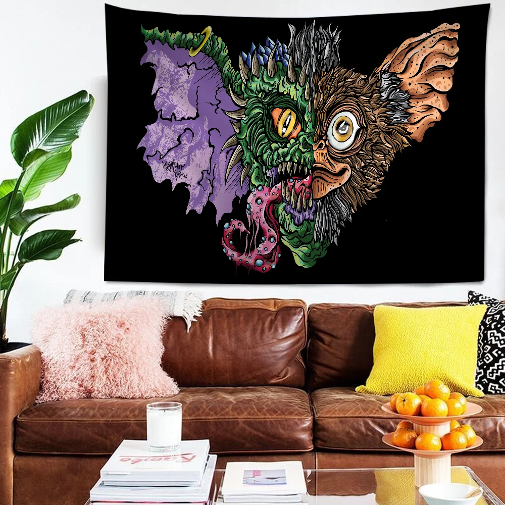 

G-Gremlins Cartoon Tapestry For Living Room Home Dorm Decor INS Home Decor