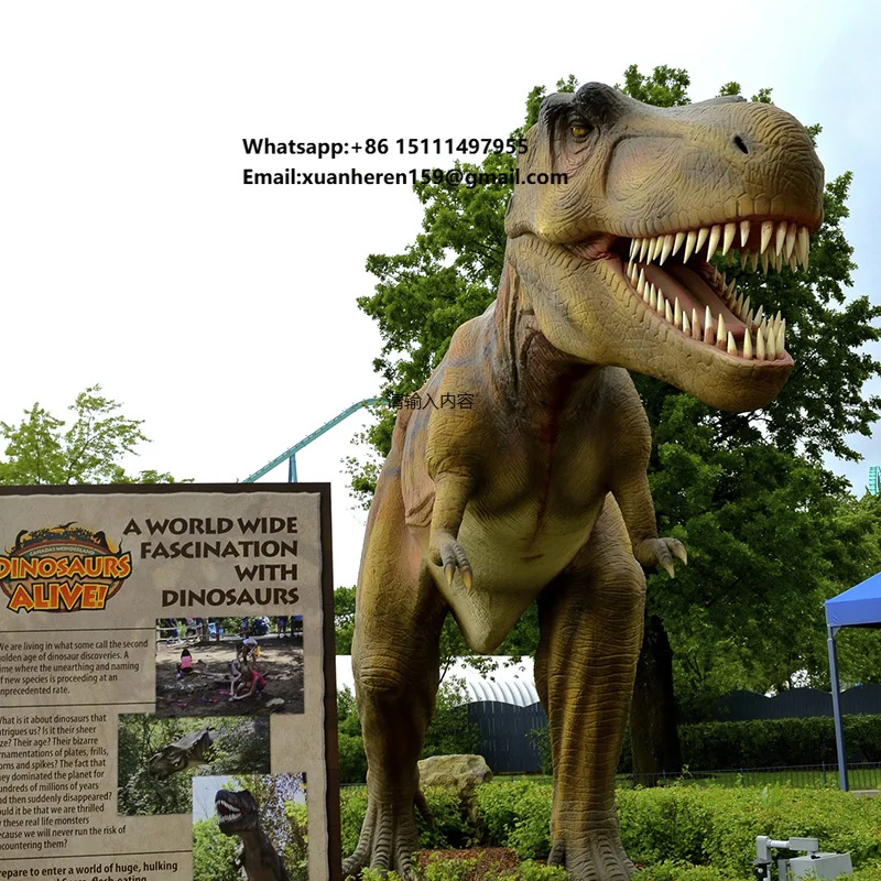 

Museum-Grade Dinosaur Robot Featuring Realistic Skin-like Silicone for Engaging Displays DINOSKY