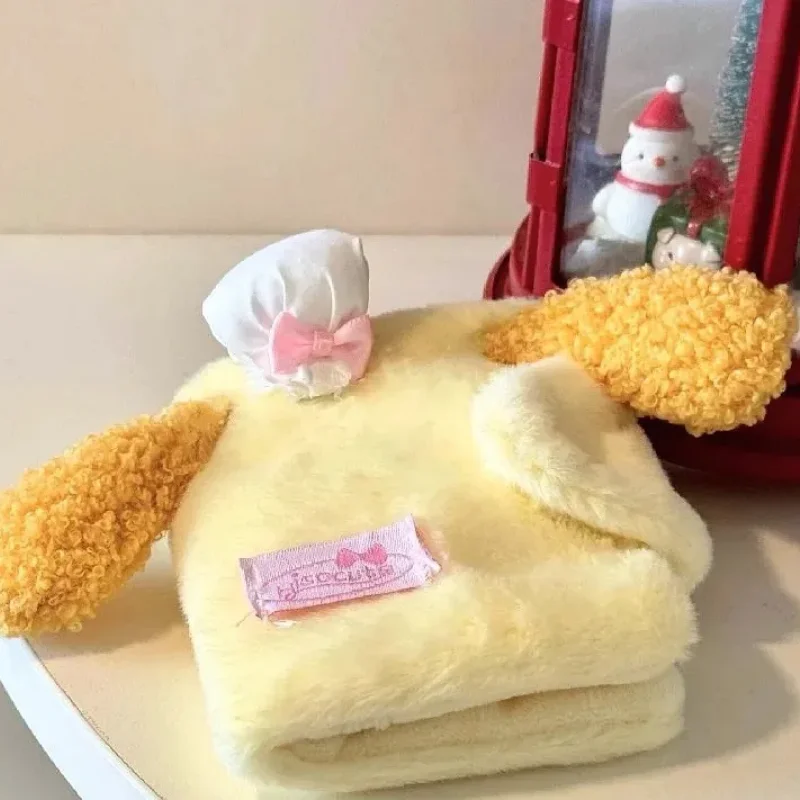 Sanrio Kawaii Pompomurin Plush Wallet Cute Girl Heart Series Plush ID Multi functional Bag for Girls Festivals and BirthdayGifts