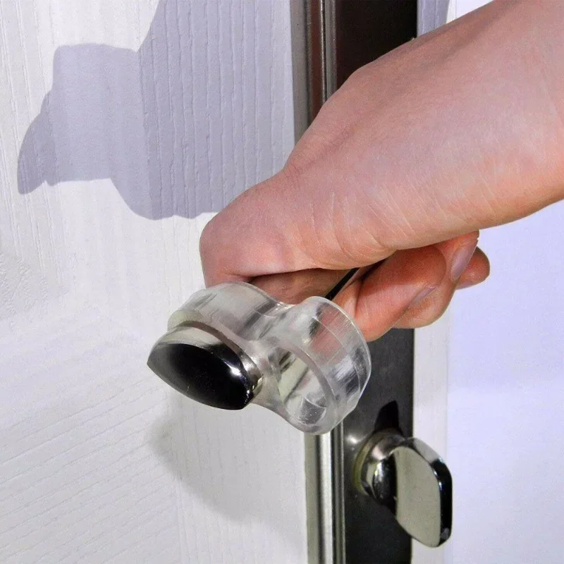 1/8PCS Silicone Door Handle Stops Wall Protector Anti-collision Baby Safety Door Knobs Clear Shock Absorbent Ring Pads Buffer