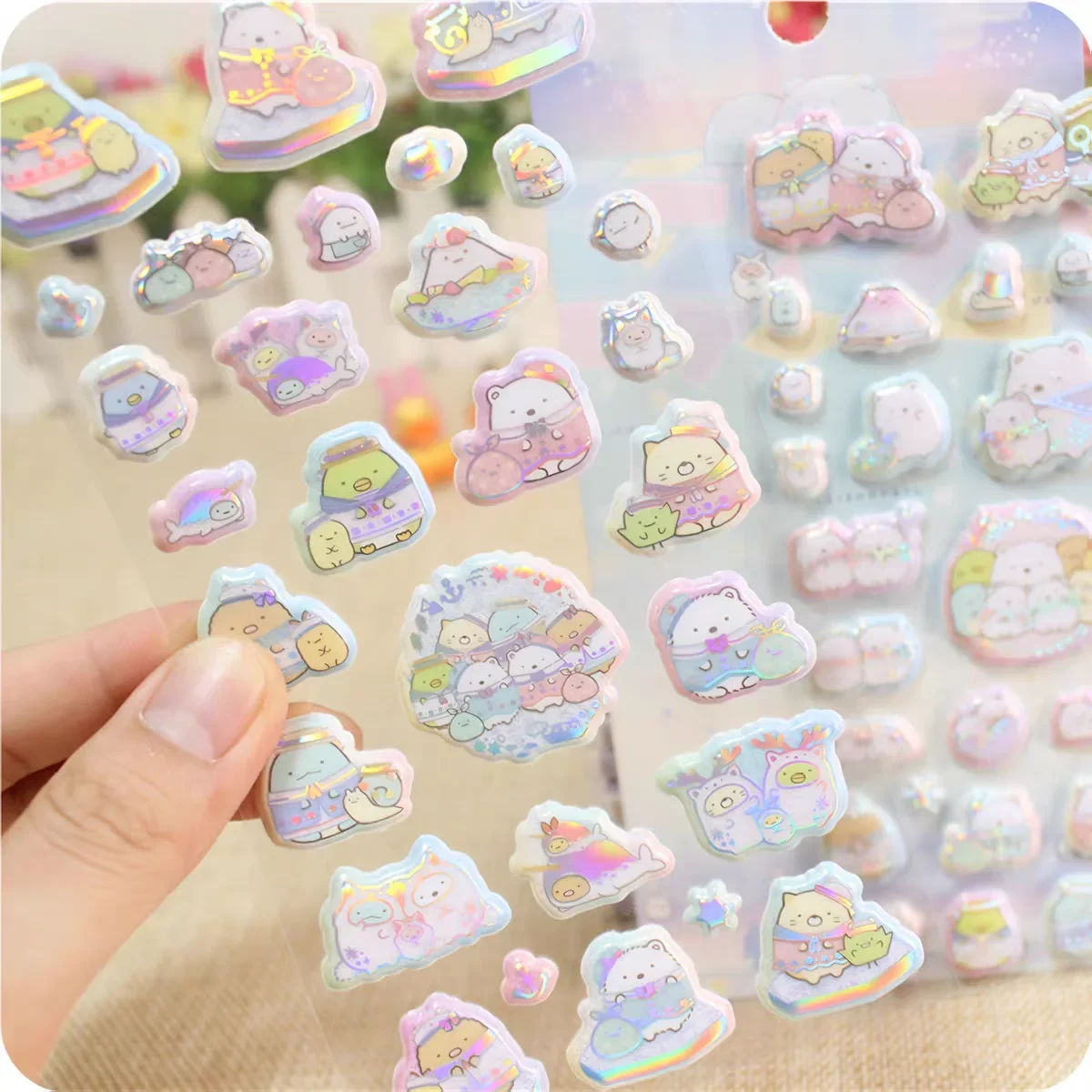 2 шт. наклейки с героями мультфильмов Sumikko Gurashi- 3D пухлые DIY декор для журнала милые школьные канцелярские принадлежности