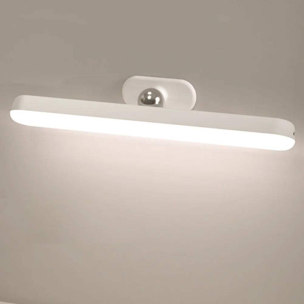 Wireless Mirror Vanity Lights Battery Operated LED Eye Protection Light Adjustable Color Brightness & Angle for Home Bathroom