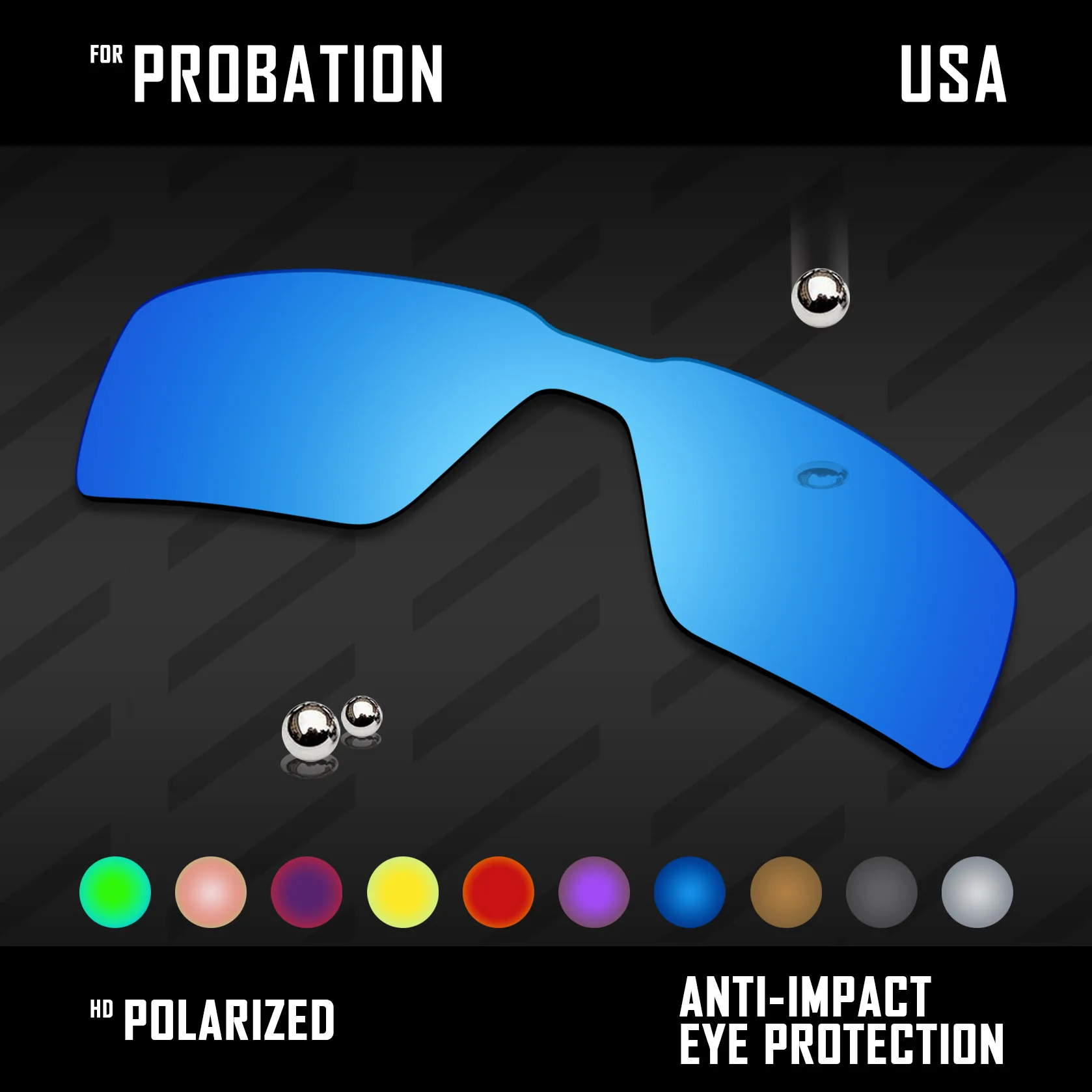 OOWLIT Lenses Replacements For Oakley Probation OO4041 Sunglasses Polarized - Multi Colors