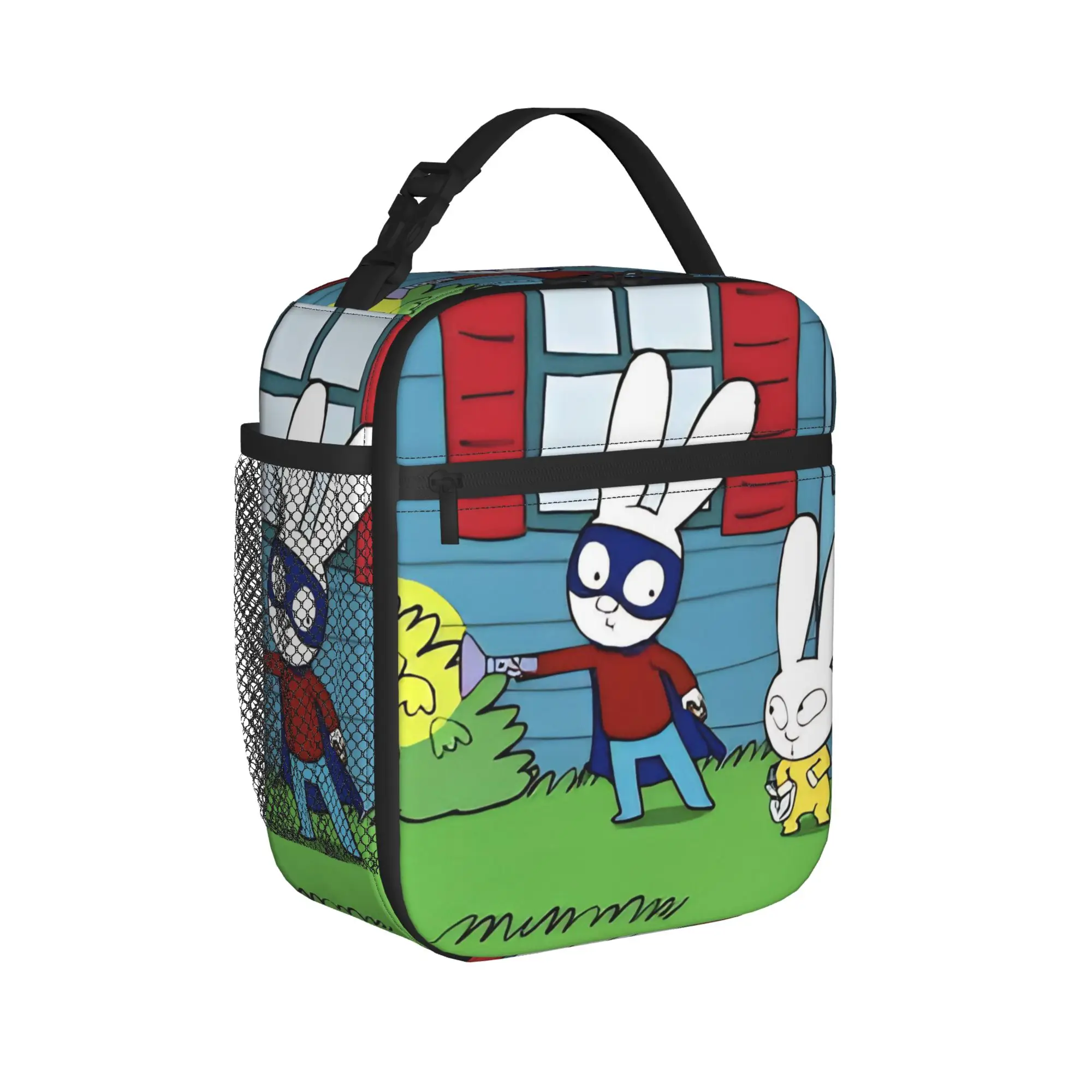 Insulated Lunch Bag Simon Super Rabbit Accessories  Food Box Causal Cooler Thermal Lunch Box For School
