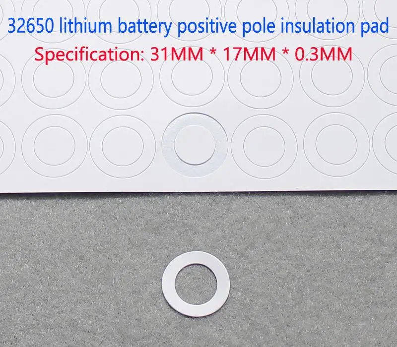 50pcs/lot 32650 lithium battery positive spot welding stainless steel flat head cap 32650 battery positive flat head cap lug