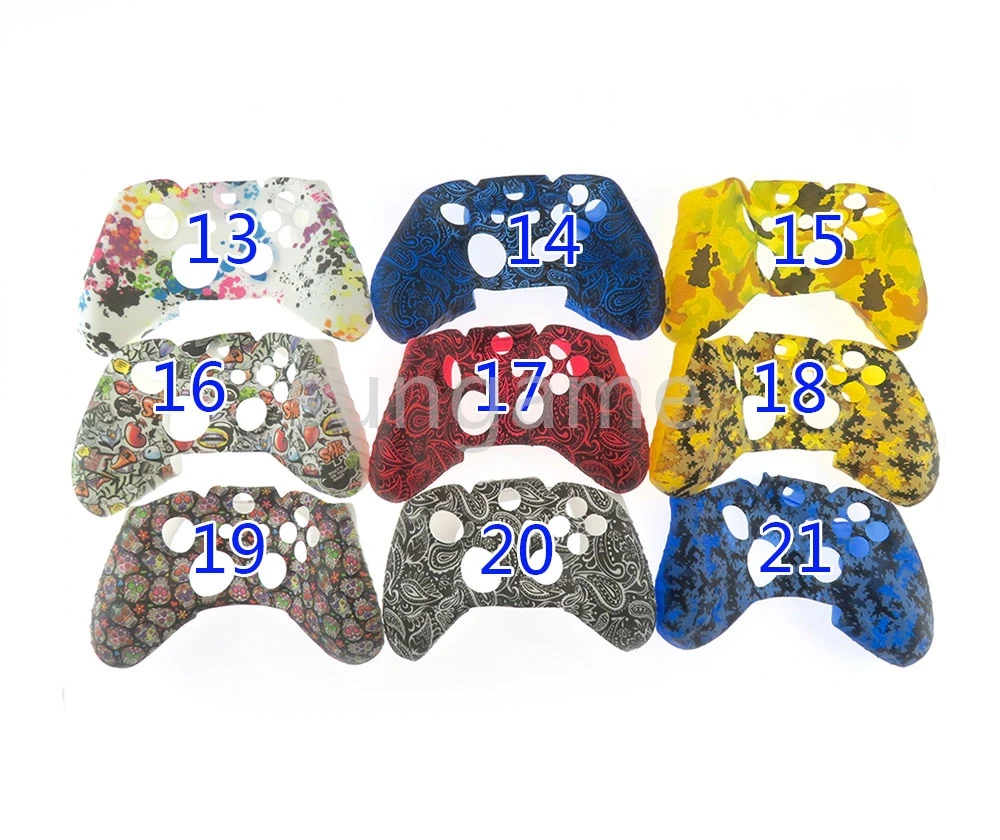 20 Stück Silikon-Wassertransfer-Schutzhülle für Xbox One Gamepad, Gummischale, Controller