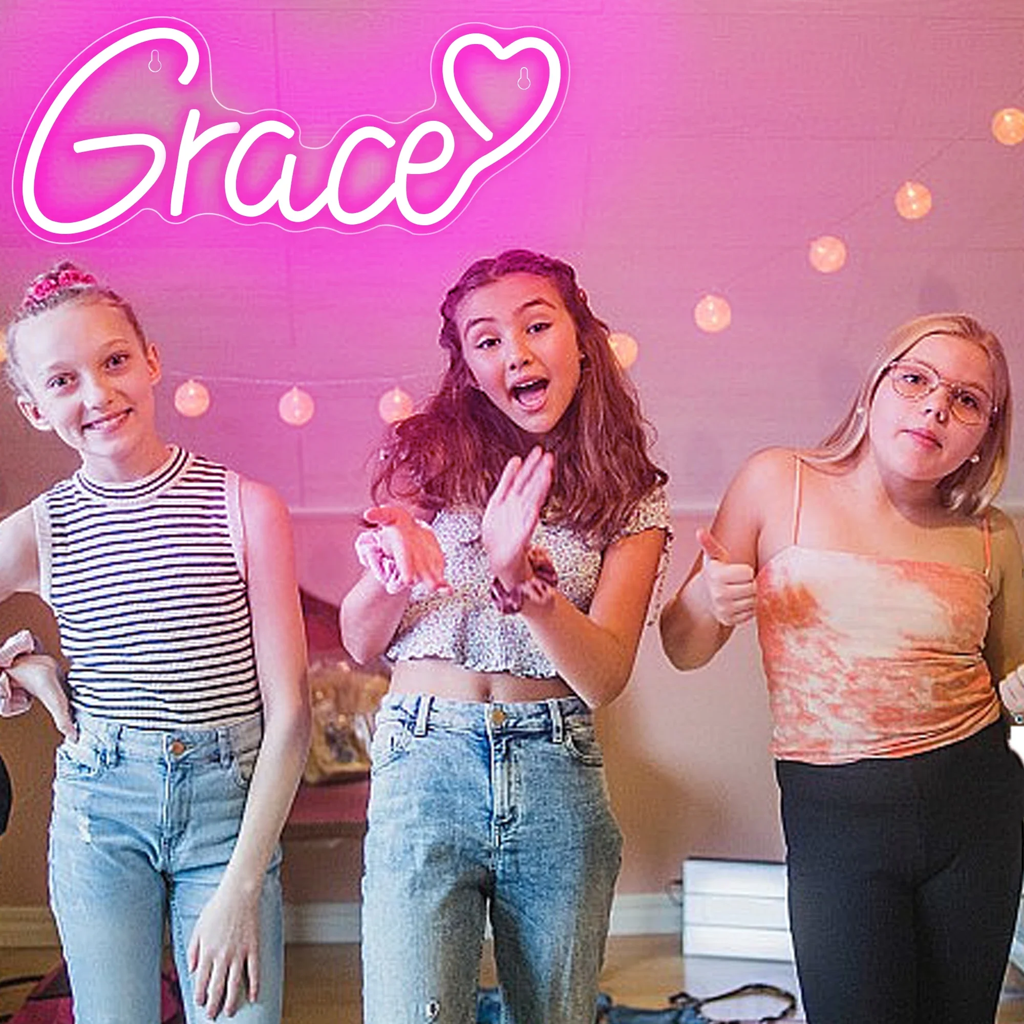 Name Neon Sign Personalized Neon Light for Bedroom Birthday Party Decor USB Powered Neon Light