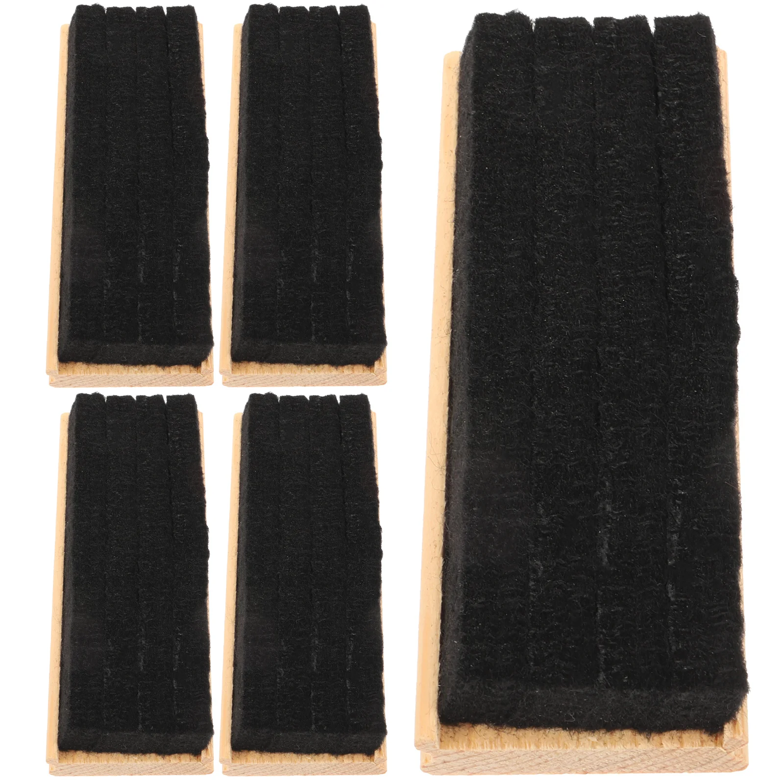 5 Pcs Eraser Erasers Blackboard Wiper Whiteboard Wooden Chalkboard Cleaner Wool Felt Child Rubber