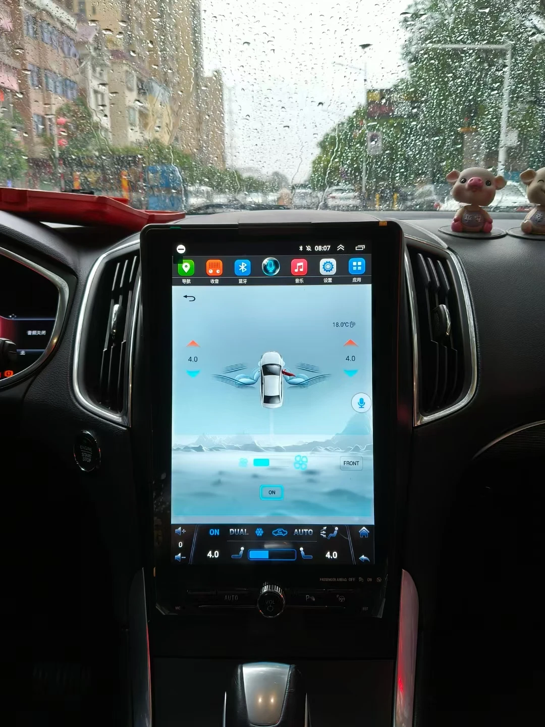 لفورد إيدج 2015-2019 شاشة تعمل باللمس أندرويد 13 اللاسلكية CarPlay الوسائط المتعددة مشغل راديو السيارة لتحديد المواقع والملاحة السيارات ستيريو Headunit