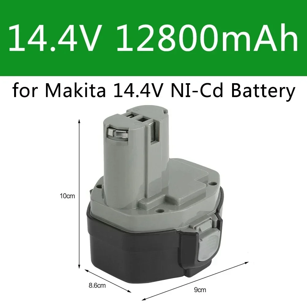 For Makita 14.4V NI-MH 12800mAh Replacement Battery for Makita Battery 14.4V PA14 1420 1422 1433 1434 1435 1435F 192699-A