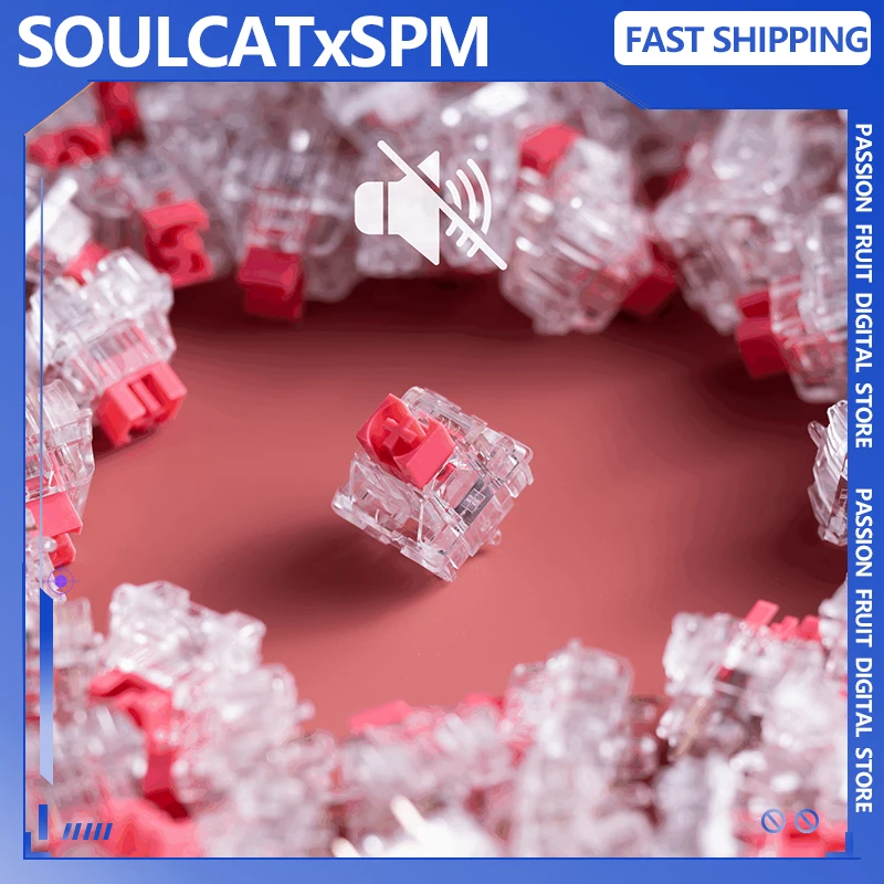 

SOULCATxSPM личи-переключатель 42 г, линейный предварительно оснащенный 5-контактный выключатель HotSwap LY, бесшумные переключатели для механической клавиатуры Mx, аксессуары