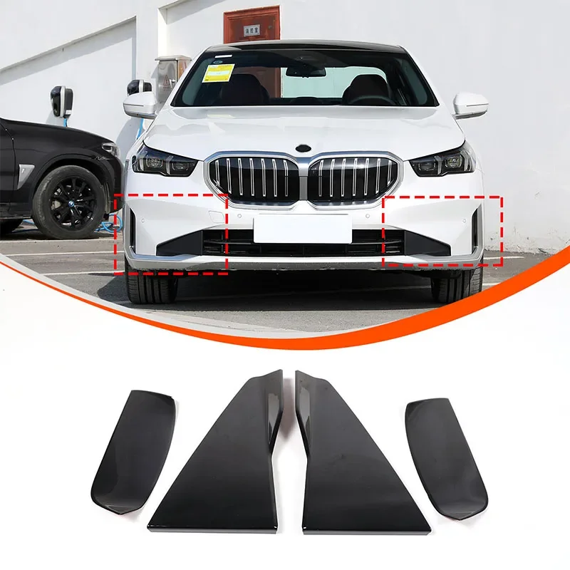 

For BMW 5 Series I5 G60 2024 ABS Black Car Front Side Vent Fender Cover Trim Sticker Car Accessories