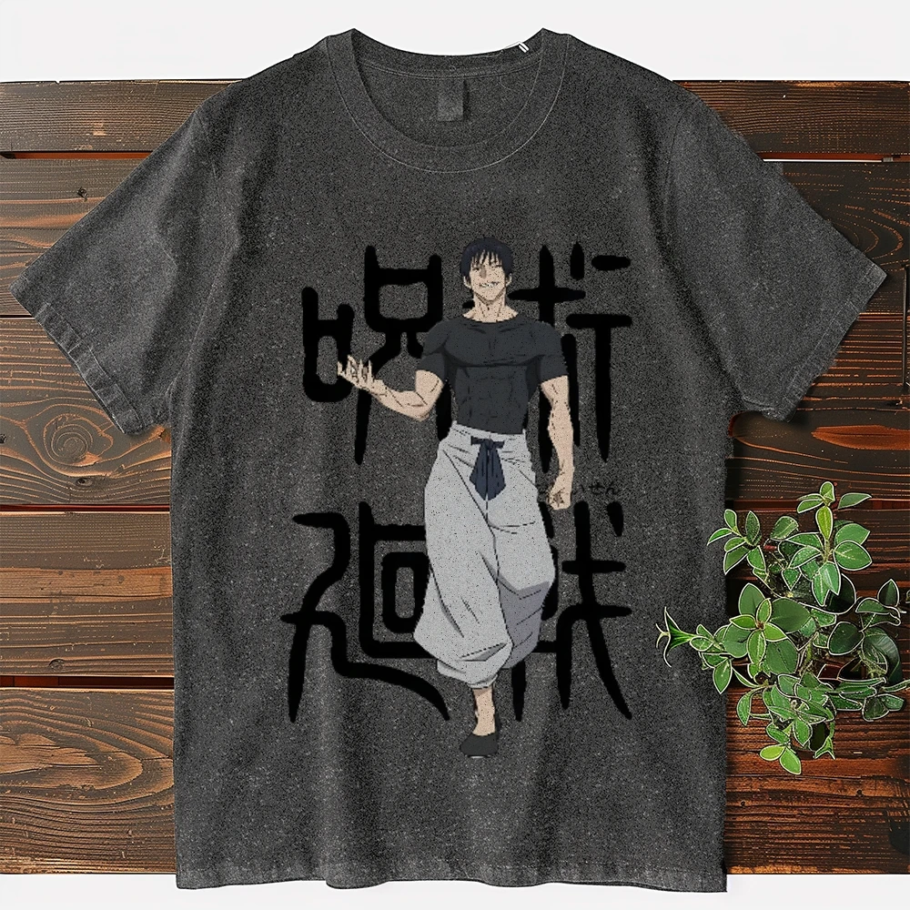 

Japanese Style Character Images Patterns T-Shir Oversized T-Shir 15 Color Plus Size Sportswear Overseas Export Streetwear