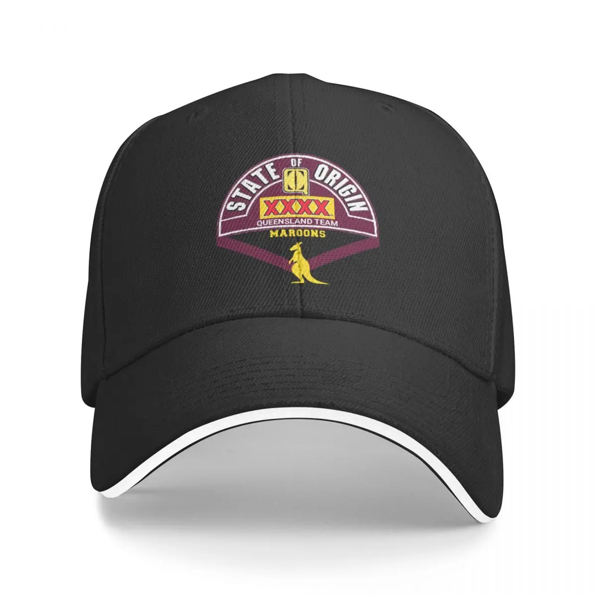 Queensland Maroons a Queensland Maroons a Queensland Maroons Baseball Cap Snap Back Hat Christmas Hat Men Golf Wear Women's