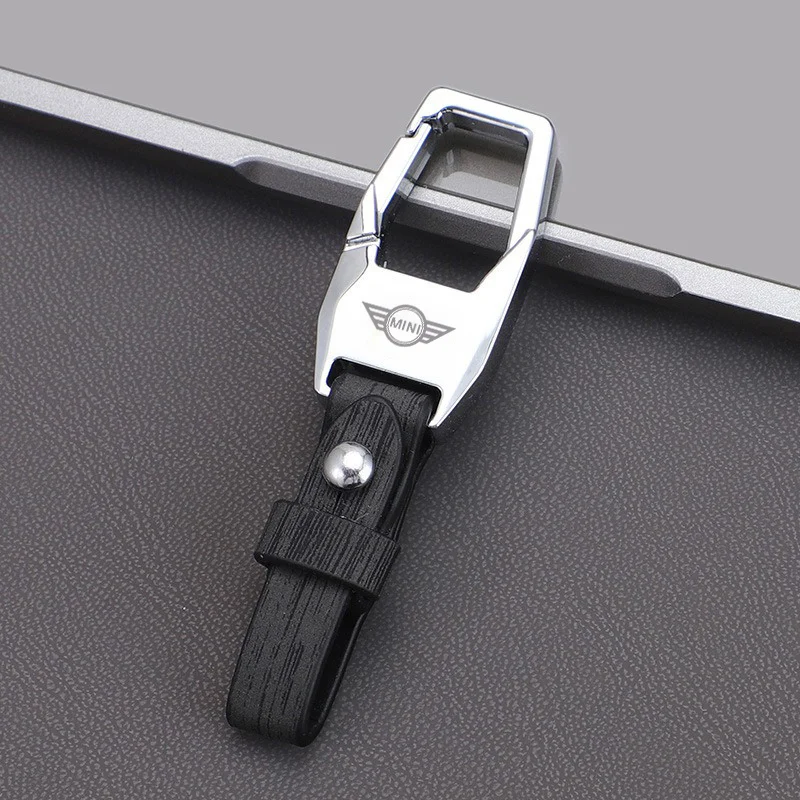 1PC Metal Car Styling Keychain Key Ring Keyring Anti-Loss Pendant For BMW Mini Cooper Countryman Clubman R55 R56 R60 F54 F55 F56