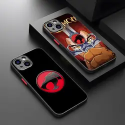 Cartoon ThunderCats Phone Case Potdemiel Matte Transparent For 16 15 IPhone 12 11 13 Pro Max X XR X Back Cover